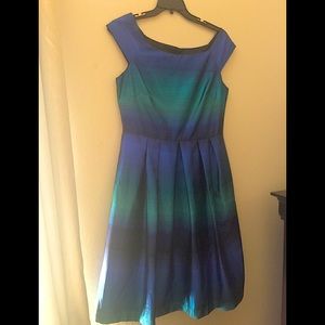 J. TAYLOR METALLIC DRESS COLORFUL